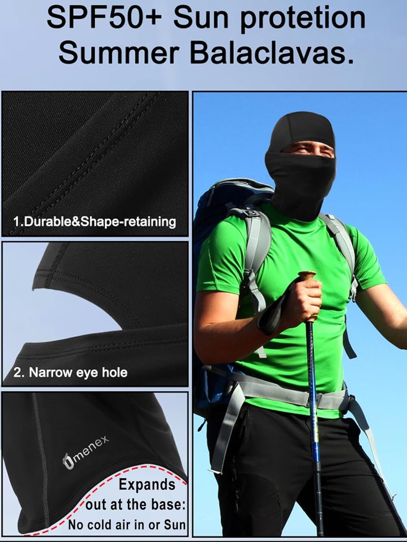 Omenex Balaclavas,Quick Sweat Away Quick Dry US CoolMax Fabric Specially Designed for Sportswear UPF 50+Sun Wind Protection - Image 2
